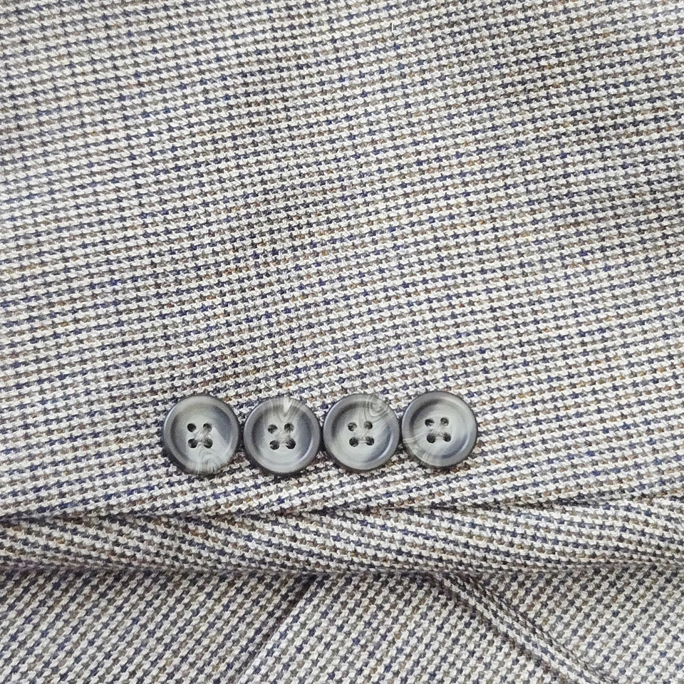 Blazer Joseph Feiss Dorado Para Hombre 44S Chaqueta de Lana Pata de Gallo Abrigo Deportivo Ejecutivo Foto 4 de 4