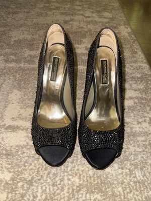 Benjamin Adams - Black Silk/Swarvoski Crystals - 7.5 - Worn once