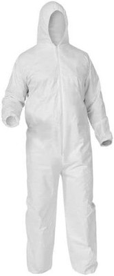 Box of 25 New Grendil Polypropylene Disposable Coveralls with Hood, (Large)