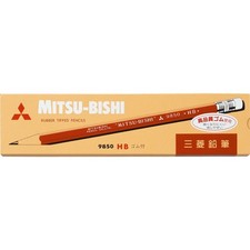 Mitsubishi Pencil pencil with pencil eraser 9...