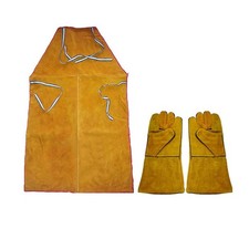 Leather Welding Work Apron - Resistant Resistant Bib , with