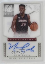 2012-13 Elite Series Rookie Inscriptions Norris Cole #24 Auto 8nq