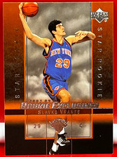 2003-04 Upper Deck Rookie Exclusives Slavko Vranes Blazers #30 Card. rookie card picture