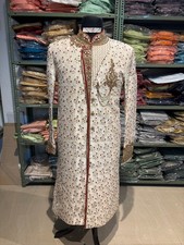 Men Indian Pakistani Wedding Sherwani  Groom Outfit