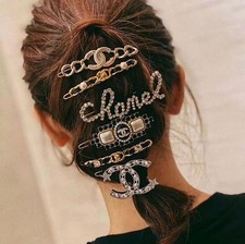 CHANEL Gold Hair Hair Clips for Women for sale - eBay