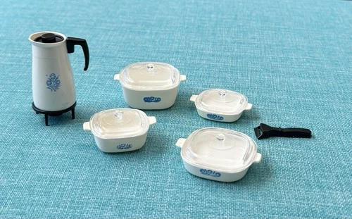 Vintage Banner Toys Barbie Sized Corning Ware Set 1960s