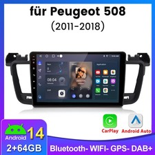 Android 14 9" per Peugeot 508 2011-2018 2+64G autoradio GPS NAVI WIFI DAB SWC BT