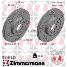 Bremsscheiben + Beläge vorne für BMW X5 E53 | 222264