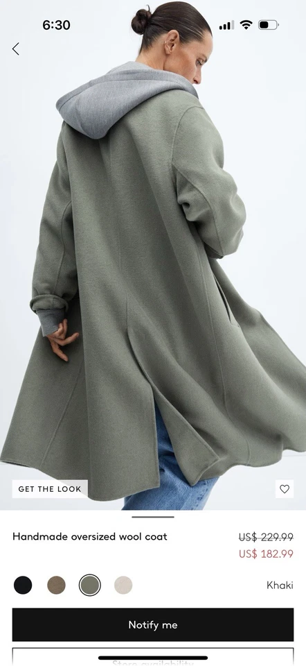 Abrigo de mango de gran tamaño. Ideal para clima primaveral.  Foto 3 de 4