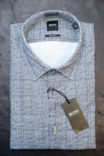 Chemise Homme HUGO BOSS - Viscose/coton Gris - Taille XL (52) - Occasion Très Bon état