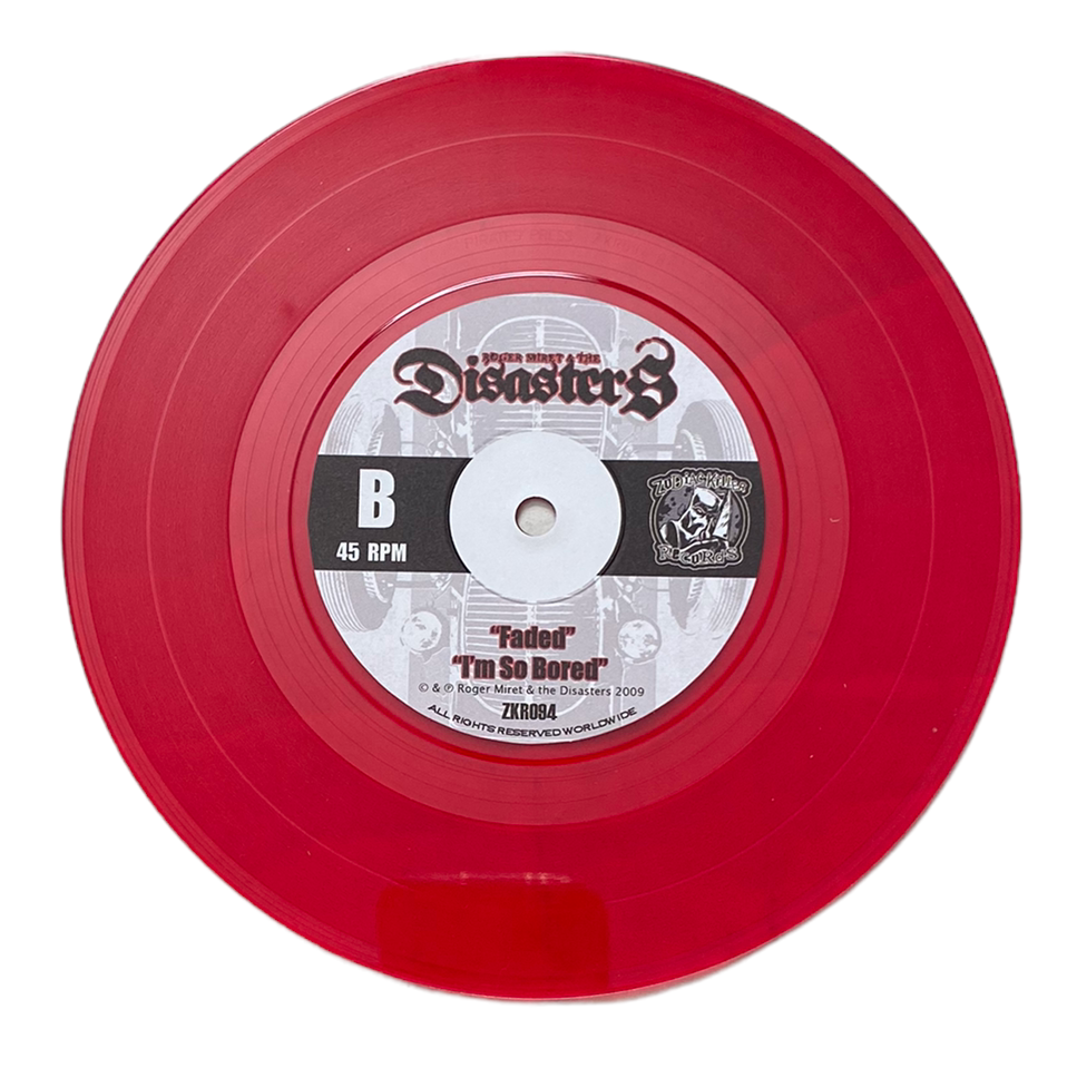 Roger Miret The Disasters Faded 45 RPM Zodiac Killer Records