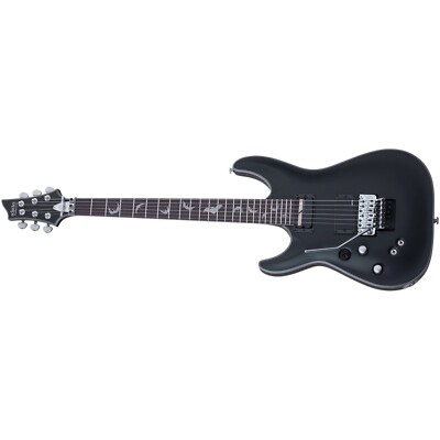 Schecter Damien Platinum-6 FR S LH Satin Black Left-Handed Guitar New - Free Bag