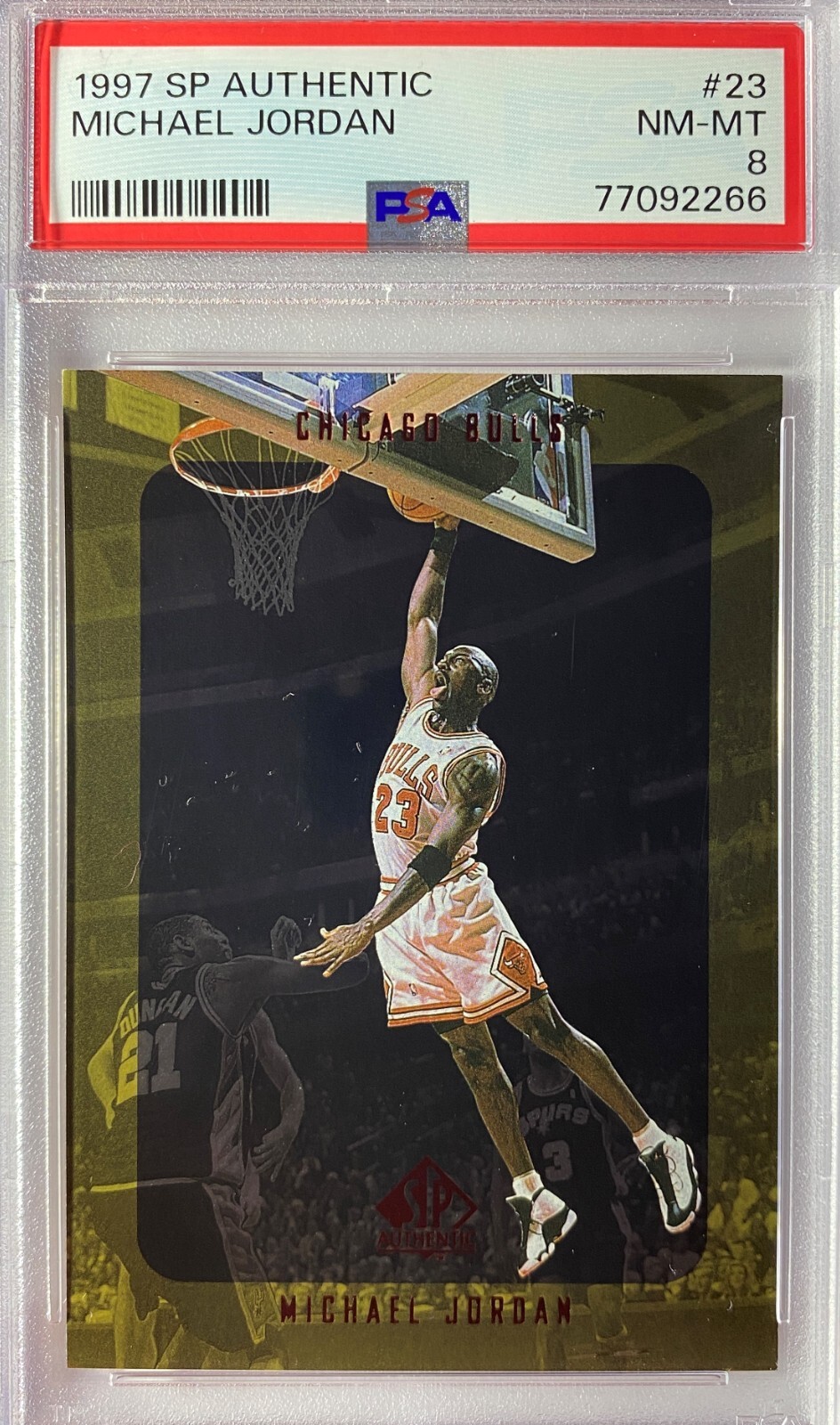 1997 SP Authentic #23 Michael Jordan NM-MT PSA 8
