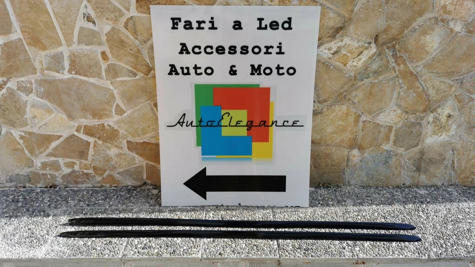 MINIGONNE LATERALI AUDI A5 COUPE SPORTBACK SLINE S5 RS5 ABS NERO LUCIDO - Immagine 2 di 4