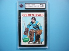 1975/76 TOPPS NHL HOCKEY CARD #190 GILLES MELOCHE KSA 9.5 NGM SHARP+ 75/76 TOPPS