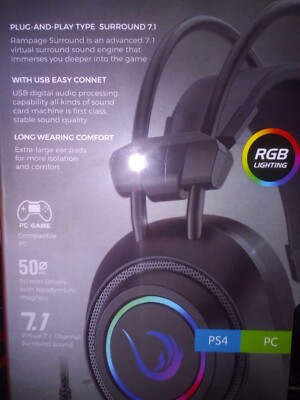 RAMPAGE RAGİNG PLUS Virtual 7.1 Gaming Headset