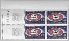 1967 BLOC De 4 coin numéroté radiodiffusion     N° 1515 neuf **