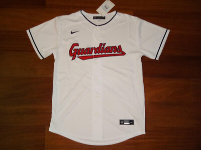 NWT Youth L (14/16) Cleveland Guardians MLB Nike White Home