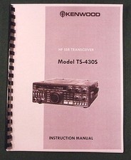 Kenwood TS-430S Manuale di Istruzioni - Copertine Premium Card Stock e Carta 32 LB!