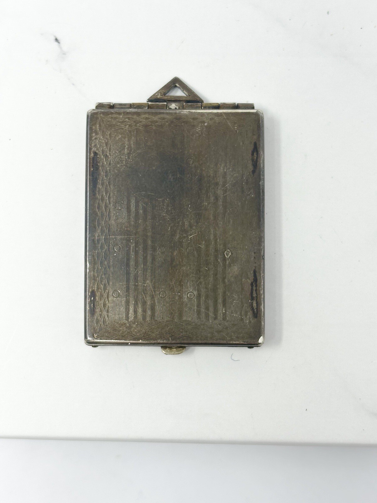 Vintage/antique Large Rectangular Double Locket P… - image 2