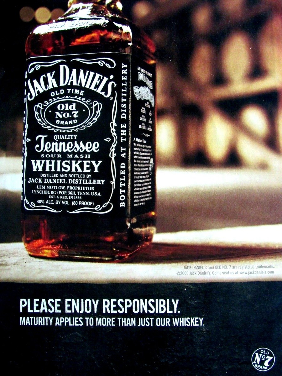 2006 Jack Daniel's Please Enjoy Responsibly Original Print Ad 8.5