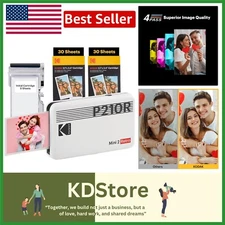Bluetooth Mini 2 Retro Photo Printer - Waterproof & Anti-Fingerprint Prints