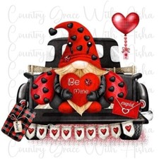 Sublimation Transfer Valentines Day Gnome Be Mine Ready To Press Heat Transfer