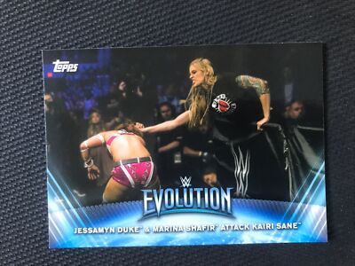 2019 Evolution Topps WWE Womens Division Jessamyn Duke Marina Shafir #WE-8