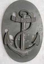 /German NAVY Kriegsmarine Boatswain Metal Trade Badge ww2