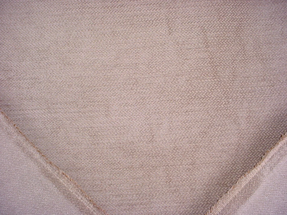 3-5/8Y Pindler Rom024 Roma Sahara Grey Beige Chevron Chenille Upholstery Fabric - Image 3 of 4