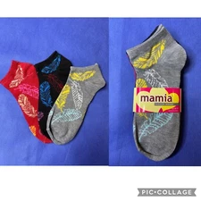 Mamia Low Cut Socks Women’s Size 9-11 ~ 98% Polyester 2% Spandex  3 Pairs Forest