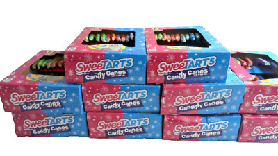 10 Boxes Sweet Tarts Candy Canes  120 Total NEW Best By 3/2026