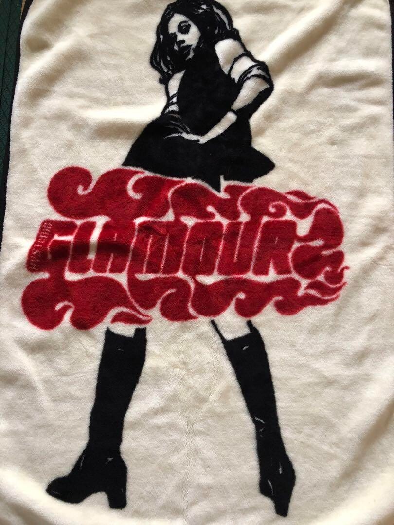HYSTERIC GLAMOUR Guitter Girl Rug Mat Blanket W90 x H150cm HYSTERIC GLAMOUR Guitter Girl Rug Mat Blanket W90 x H150cm