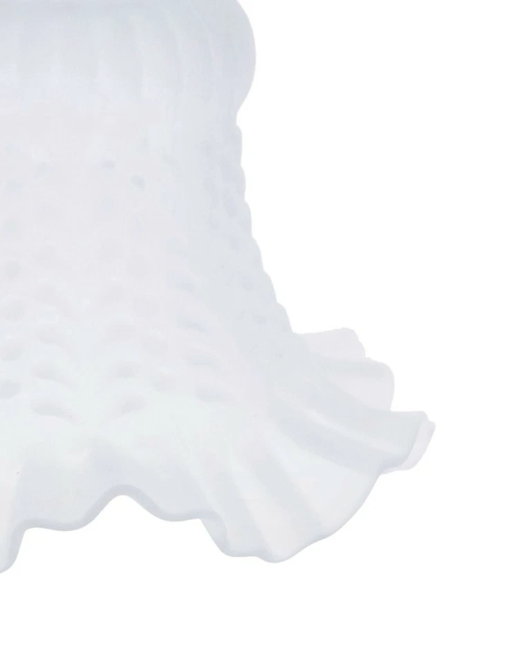 Vetro di ricambio paralume per lampade e lampadari in stile liberty BIANCO - Immagine 2 di 3