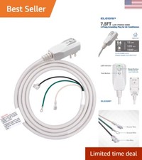 UL Certified Air Conditioner Replacement Power Cord - Reliable 14AWG LCDI Plug