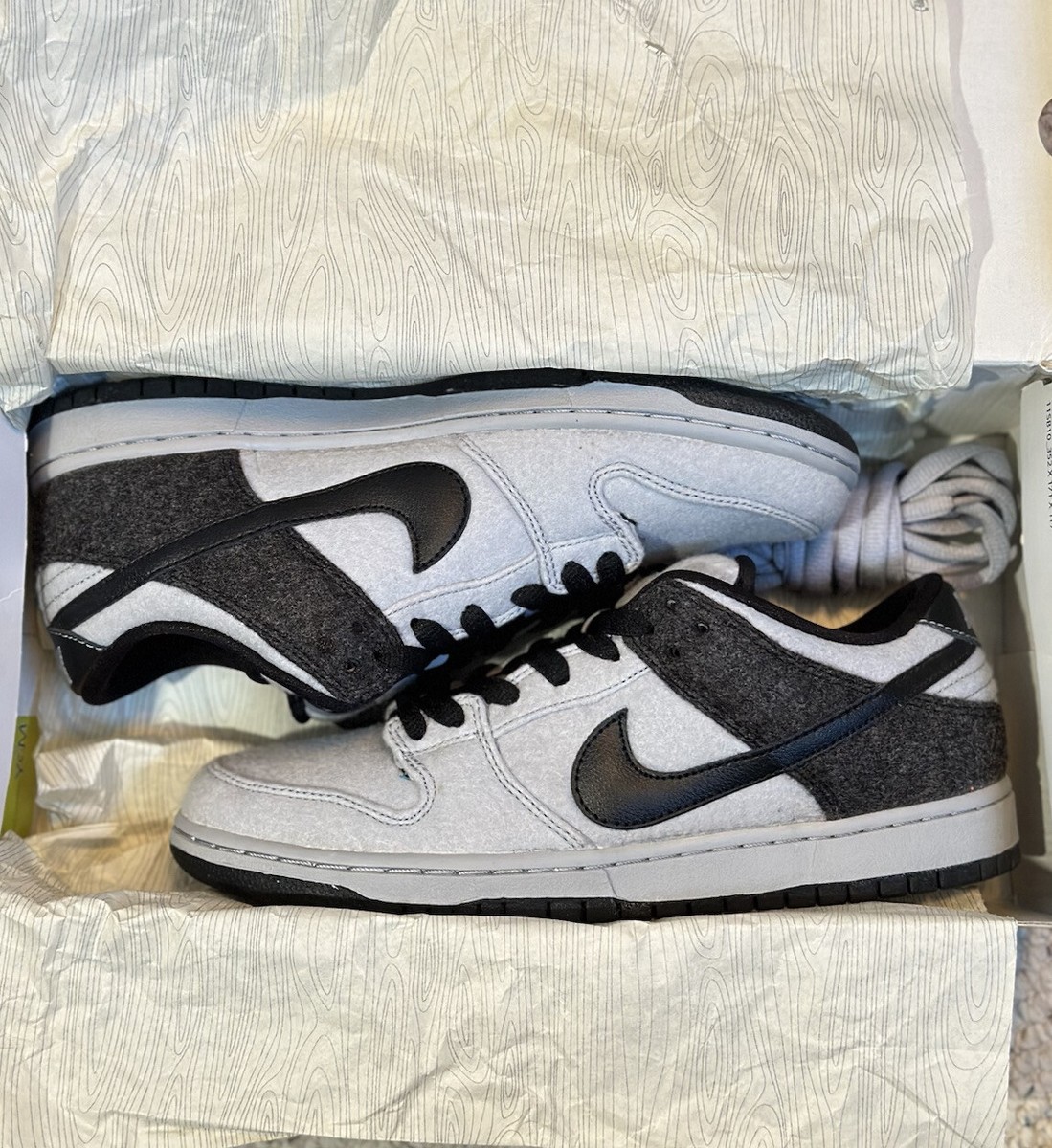 Size 9 - Nike SB Dunk Low Premium Wolf Grey Wool | eBay