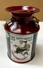 The Saturday Evening Post CHRISTMAS 2004 Collector's Edition Tin Empty Milk Can