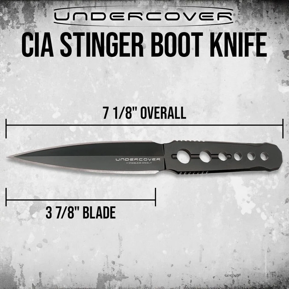 Undercover CIA Stinger Boot Knife | 3Cr13 Stainless Steel Blade | 7 1/8" Overall - Image 2 of 4