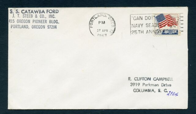 US Catawba Ford 4/27/1967 Von Portland Oregon Sich Columbia S.C Wie Gezeigt