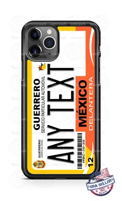 Mexico Guerrero State License Plate Phone Case Fit iPhone 14 Samsung s23 Google