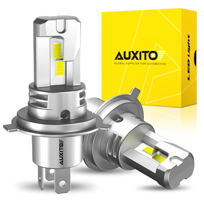 2x AUXITO H4 9003 HB2 LED Headlight High Low Beam Bulbs Kit Super Bright White