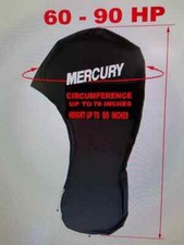 Mercury 60 - 90 HP Black Full Outboard Engine Cover 76 inch top circumference