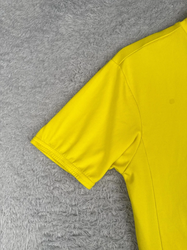 Camiseta deportiva de ciclismo Nashbar vintage para adultos pequeña amarilla 1/2 cremallera manga corta polietileno Foto 3 de 4