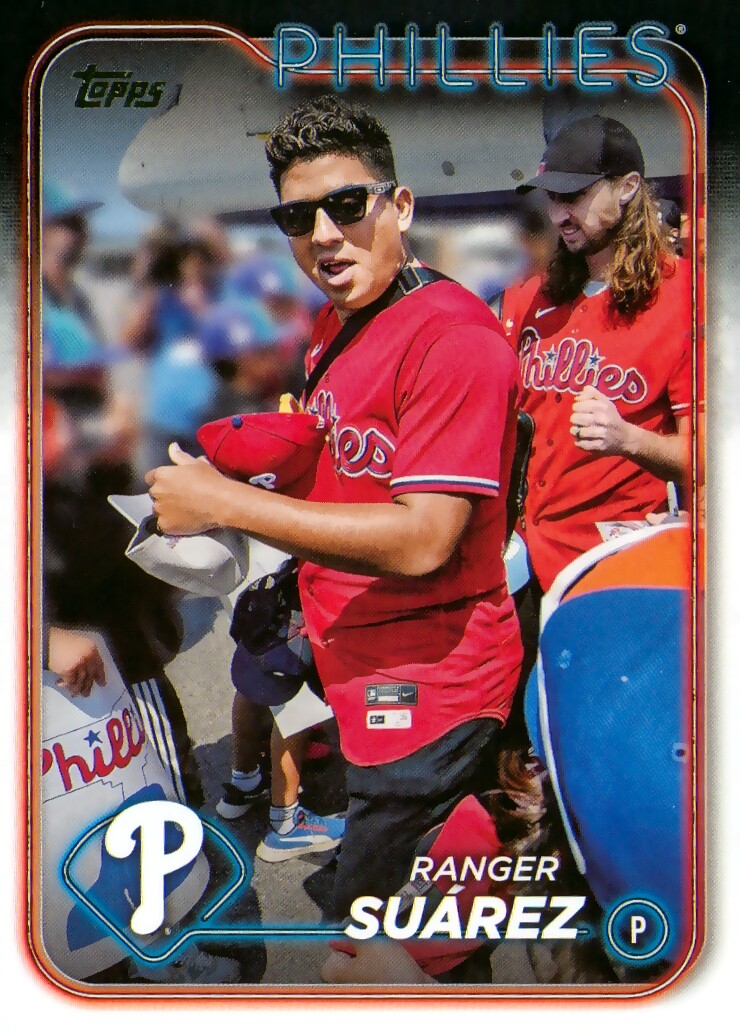 2024 Topps Series 1 Baseball #229 Ranger Suarez Golden Mirror