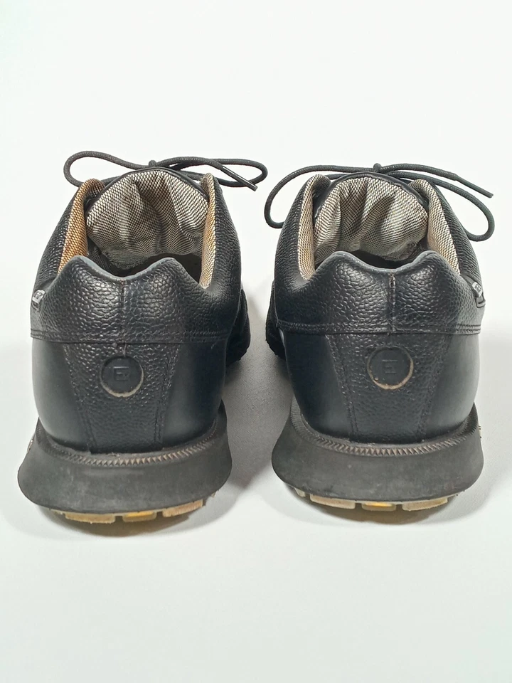 Etonic Men's Gore Tex Leather Split Toe Oxford Black Golf Shoes Size 9.5 M Great - Image 4 of 4