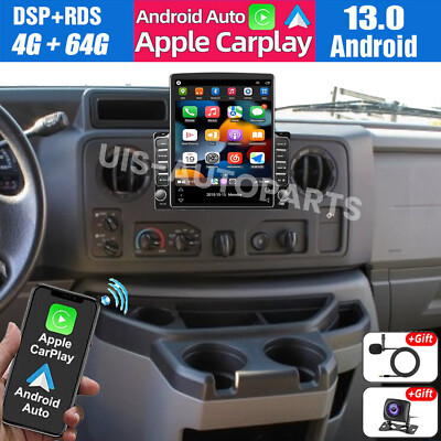 4+64GB For Ford E150 E250 2009-2013 Android 13 CarPlay Car Stereo Radio GPS Navi