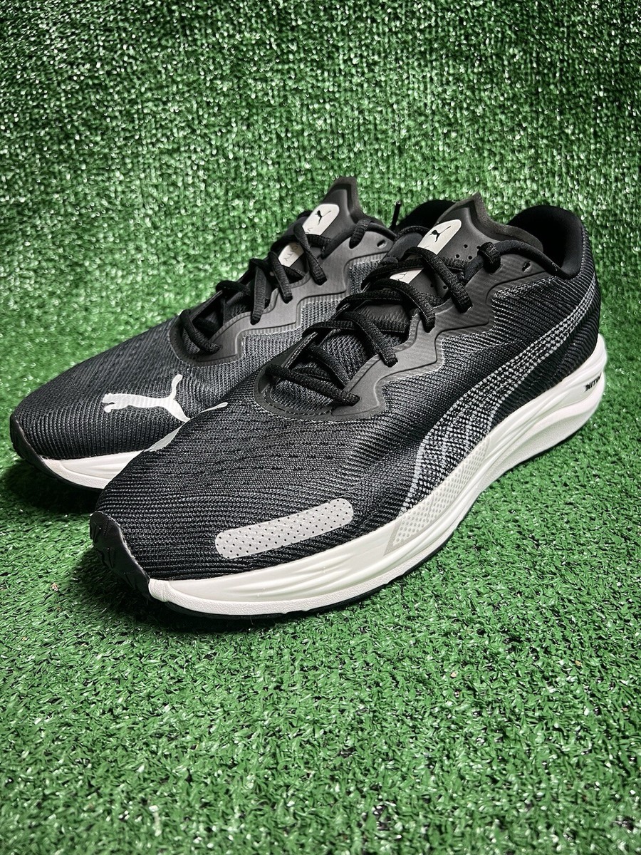 Puma Velocity Nitro 2 Black White Mens Size 12 Running Shoes