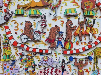 Old James Rizzi 3D Circus Original Hand Signed Numbered From 1984