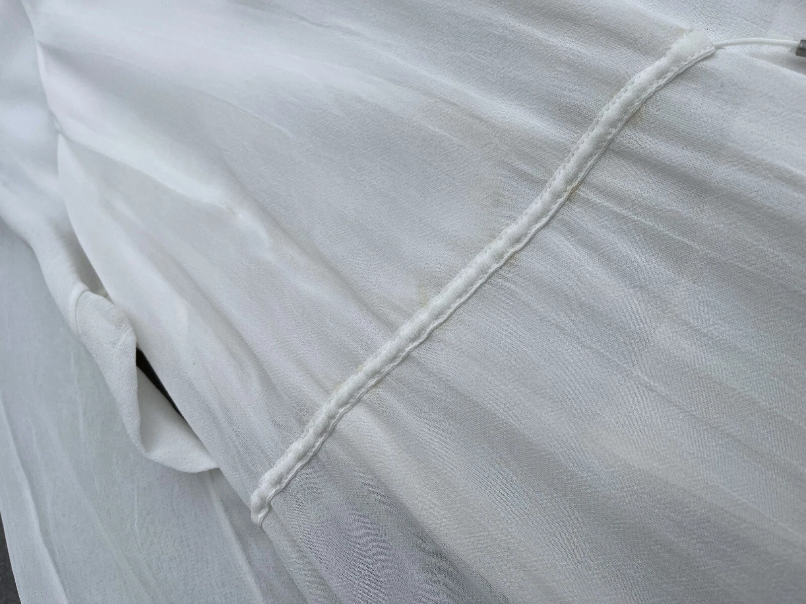 Stunning Women's ANNETTE GORTZ Layered Lagenlook Avant Garde Jacket Coat White M - product detail image 18