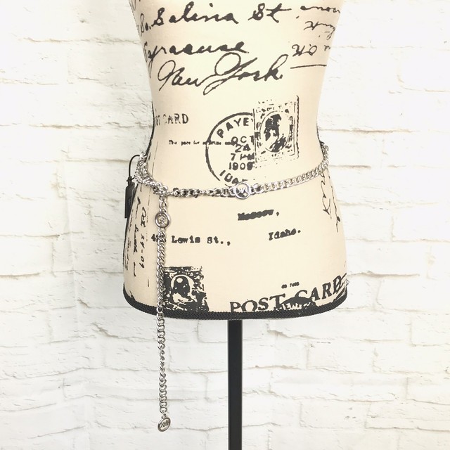 michael kors silver chain belt